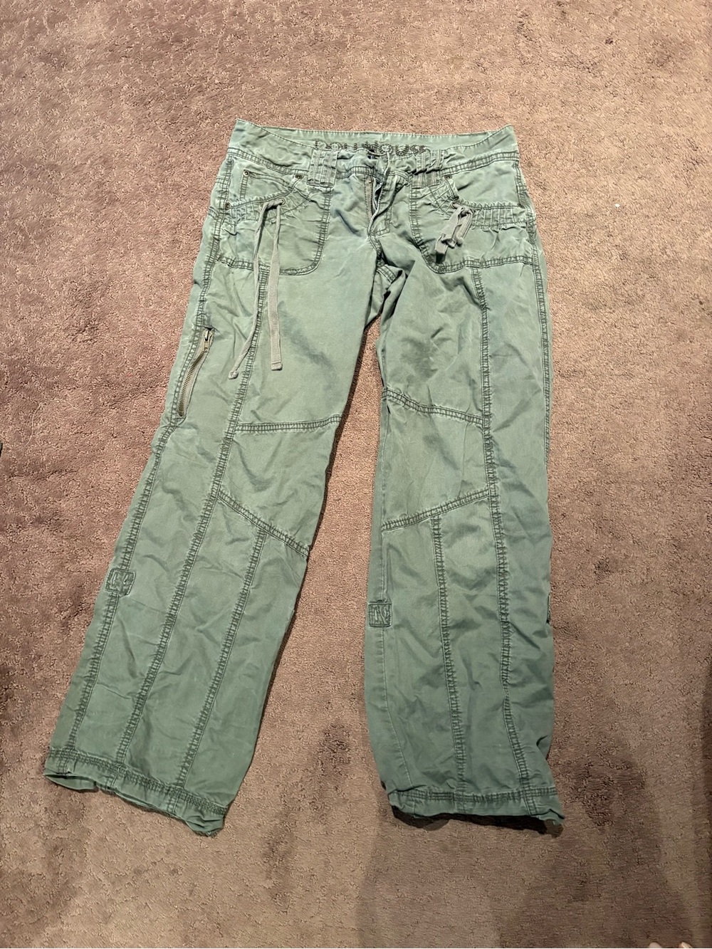Dollhouse Light Sage Green Cargo Pants with Utility Pockets